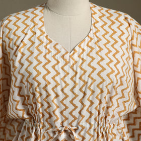 Sanganeri Block Print Cotton Kaftan (Short) 