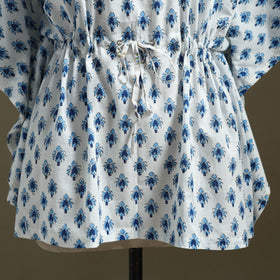 Sanganeri Block Print Cotton Kaftan (Short)