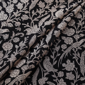 Bagru Hand Block Prints Pure Handloom Chanderi Silk Fabric 04