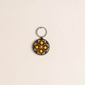 Handpainted Mandala Art Wooden Keychain 58