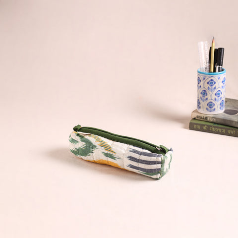 Quilted pencil pouch