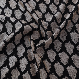 Bagru Hand Block Prints Pure Handloom Chanderi Silk Fabric 05