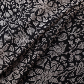 Bagru Hand Block Prints Pure Handloom Chanderi Silk Fabric 06
