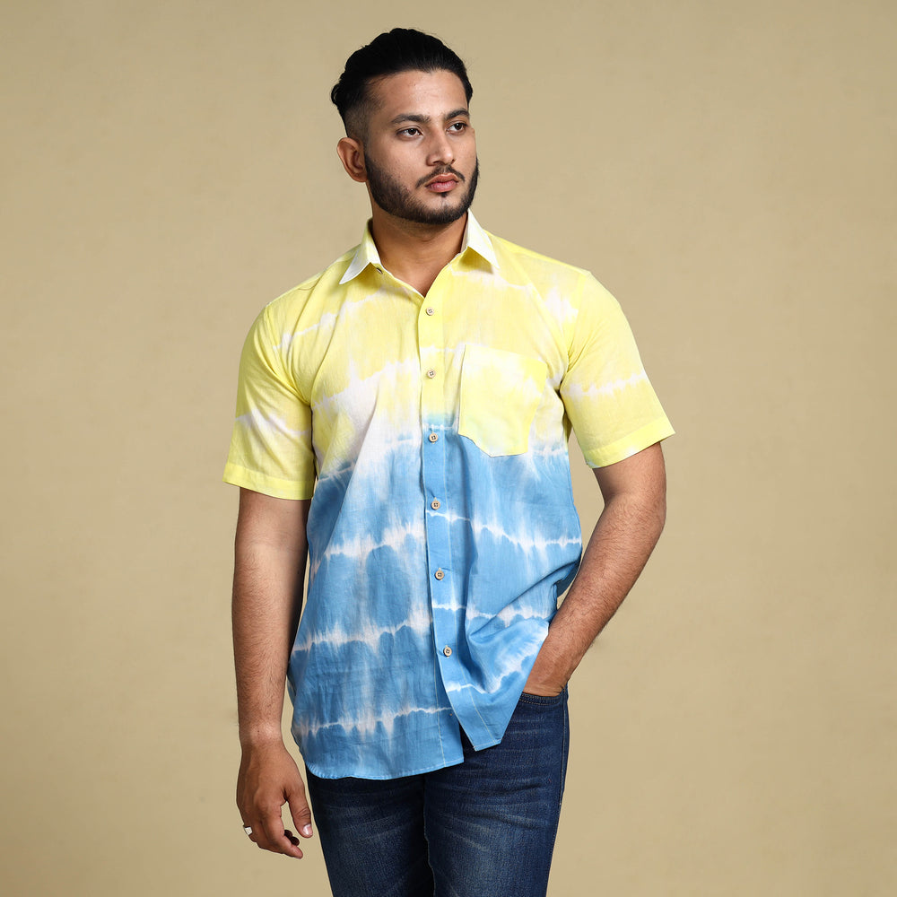 Shibori men shirt
