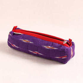 Quilted pencil pouch