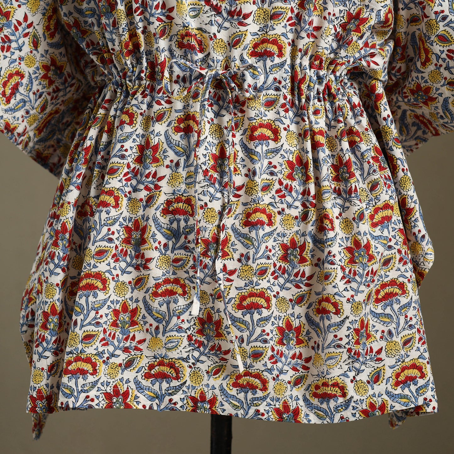 Sanganeri Block Print Cotton Kaftan (Short) 