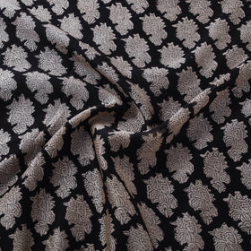 Bagru Hand Block Prints Pure Handloom Chanderi Silk Fabric 07
