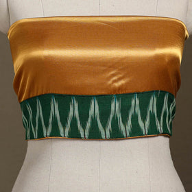Yellow Plain Mashru Silk Blouse Piece 