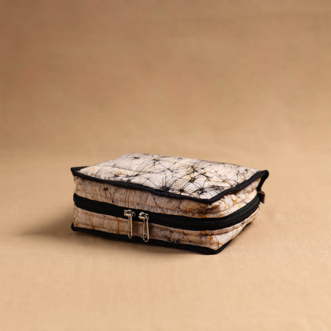 Brown Handmade 4 Pocket Jewellery Pouch Online in India