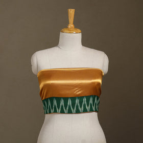 Yellow Plain Mashru Silk Blouse Piece 