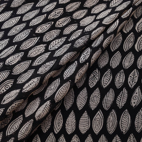 Bagru Hand Block Prints Pure Handloom Chanderi Silk Fabric 08