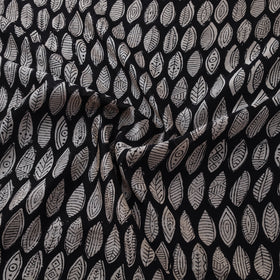 Bagru Hand Block Prints Pure Handloom Chanderi Silk Fabric 08