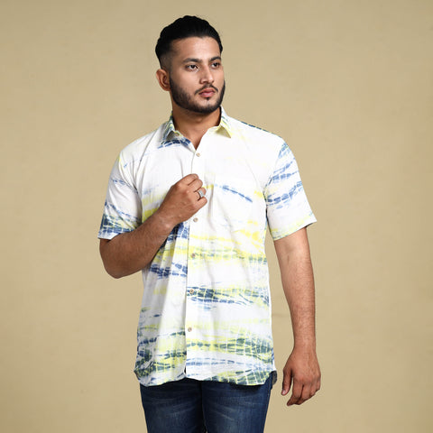 Shibori men shirt
