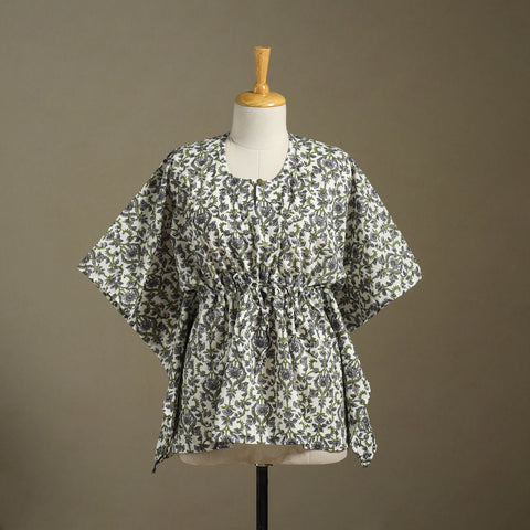 Sanganeri Block Print Cotton Kaftan (Short)