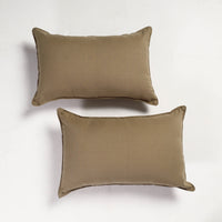 plain pillow covers set 