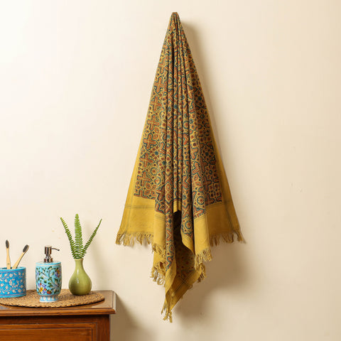 block printed towel