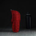 Red Handmade Cotton 1L Water Bottle Cover