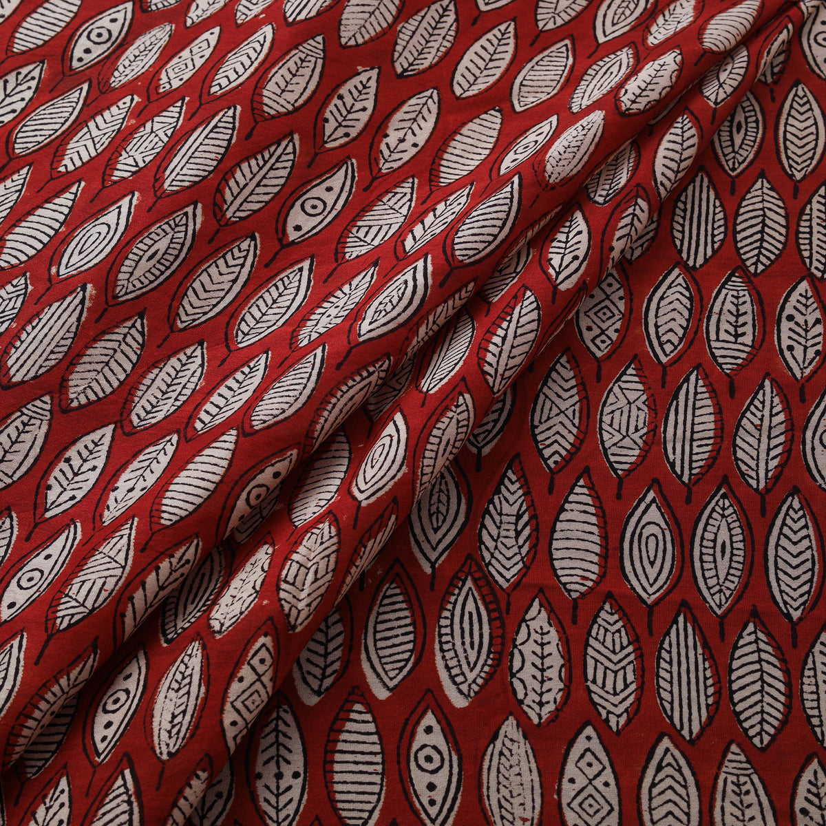 Bagru Hand Block Prints Pure Handloom Chanderi Silk Fabric 10