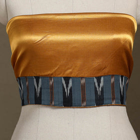 Yellow Plain Mashru Silk Blouse Piece 