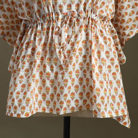 Sanganeri Block Print Cotton Kaftan (Short)