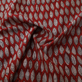 Bagru Hand Block Prints Pure Handloom Chanderi Silk Fabric 10