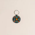 Handpainted Mandala Art Wooden Keychain 64