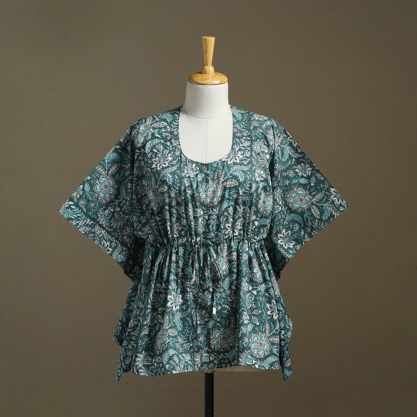 Sanganeri Block Print Cotton Kaftan (Short)