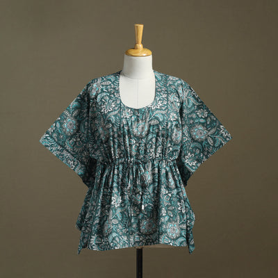 Sanganeri Block Print Cotton Kaftan (Short)