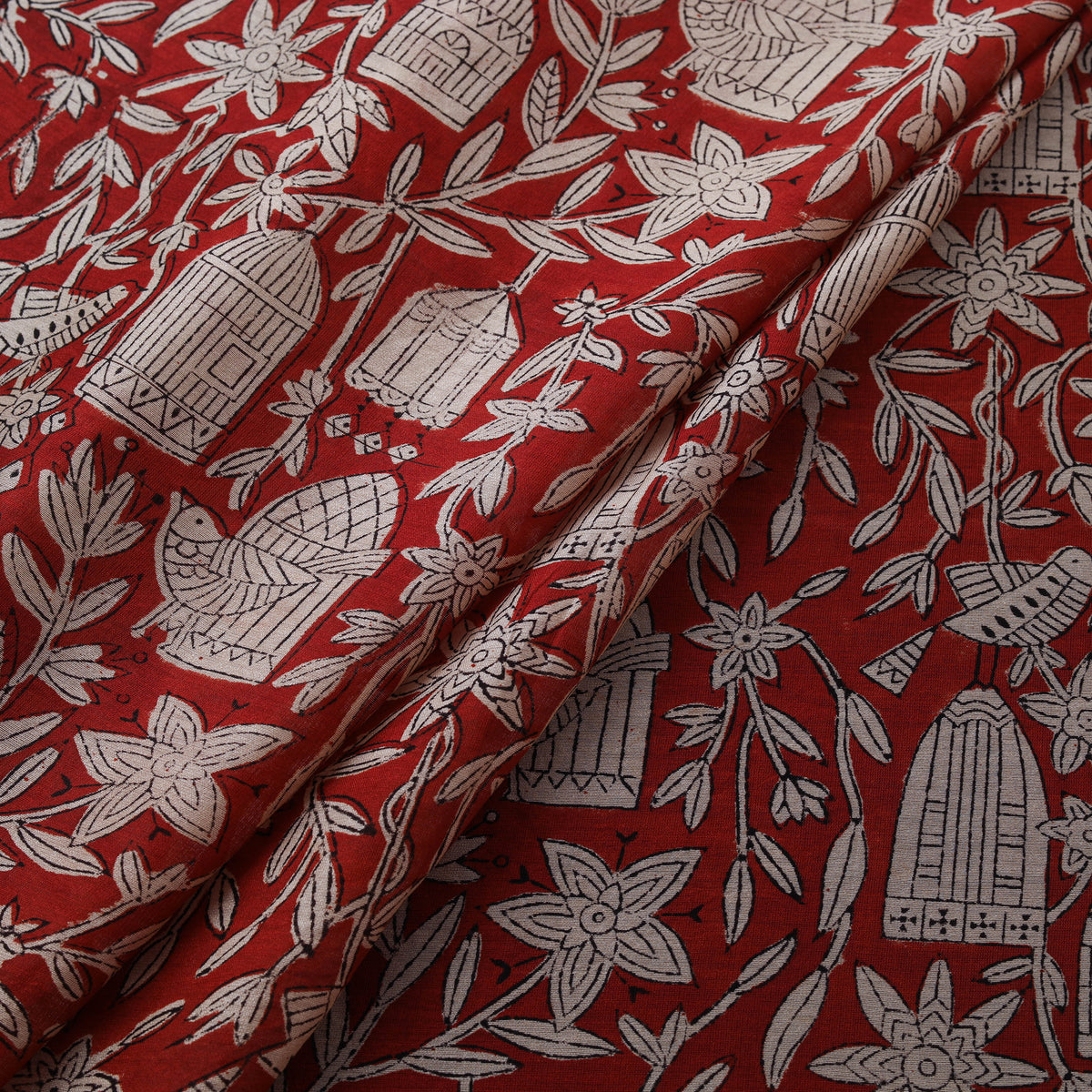 Bagru Hand Block Prints Pure Handloom Chanderi Silk Fabric 11