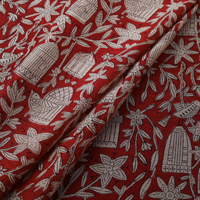Bagru Hand Block Prints Pure Handloom Chanderi Silk Fabric 11