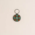 Handpainted Mandala Art Wooden Keychain 65
