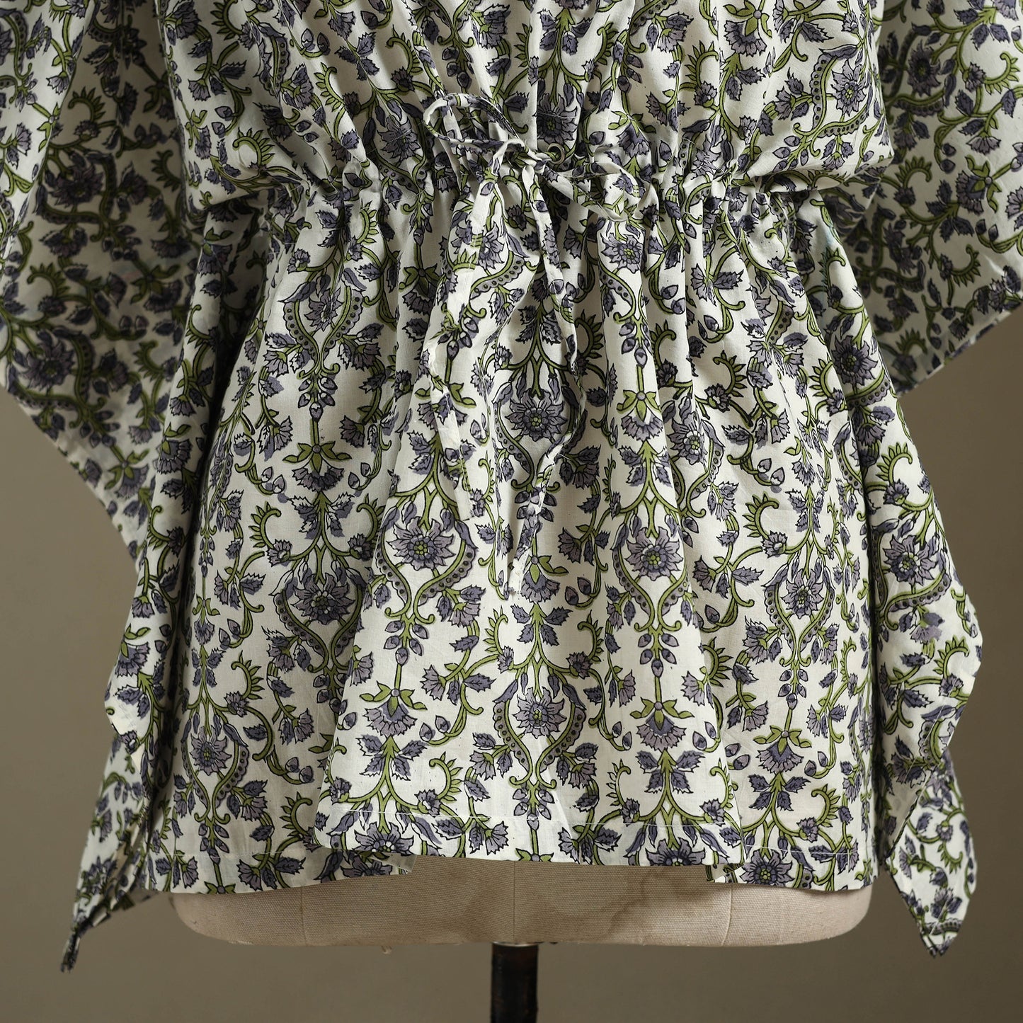 Sanganeri Block Print Cotton Kaftan (Short)