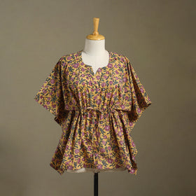 Sanganeri Block Print Cotton Kaftan (Short) 