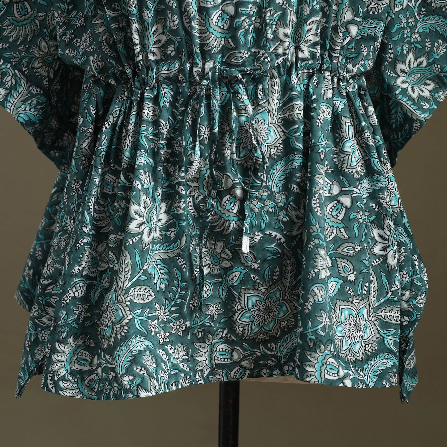 Sanganeri Block Print Cotton Kaftan (Short)