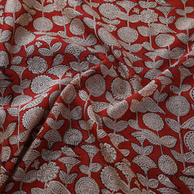 Bagru Hand Block Prints Pure Handloom Chanderi Silk Fabric 12