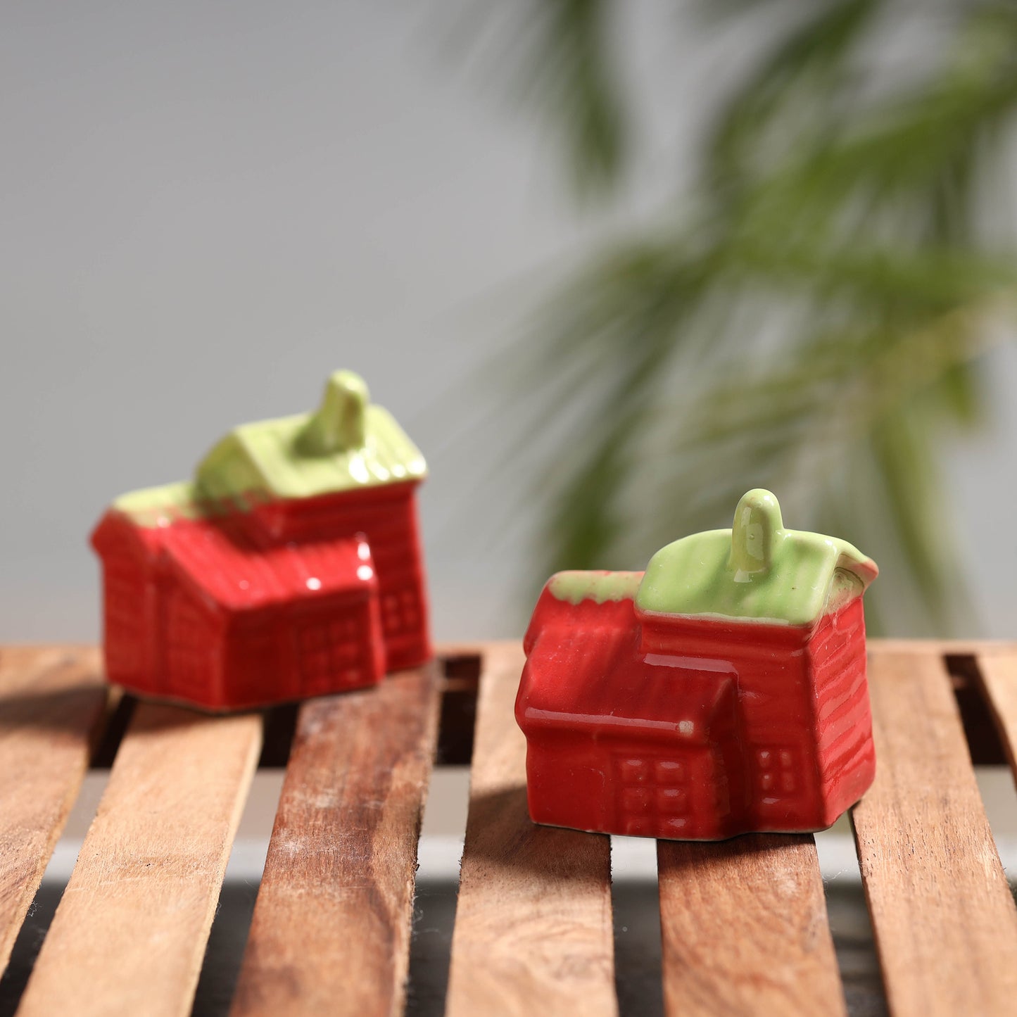 Hut - Handcrafted Ceramic Toys (Set of 2)