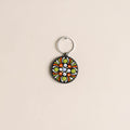 Handpainted Mandala Art Wooden Keychain 66