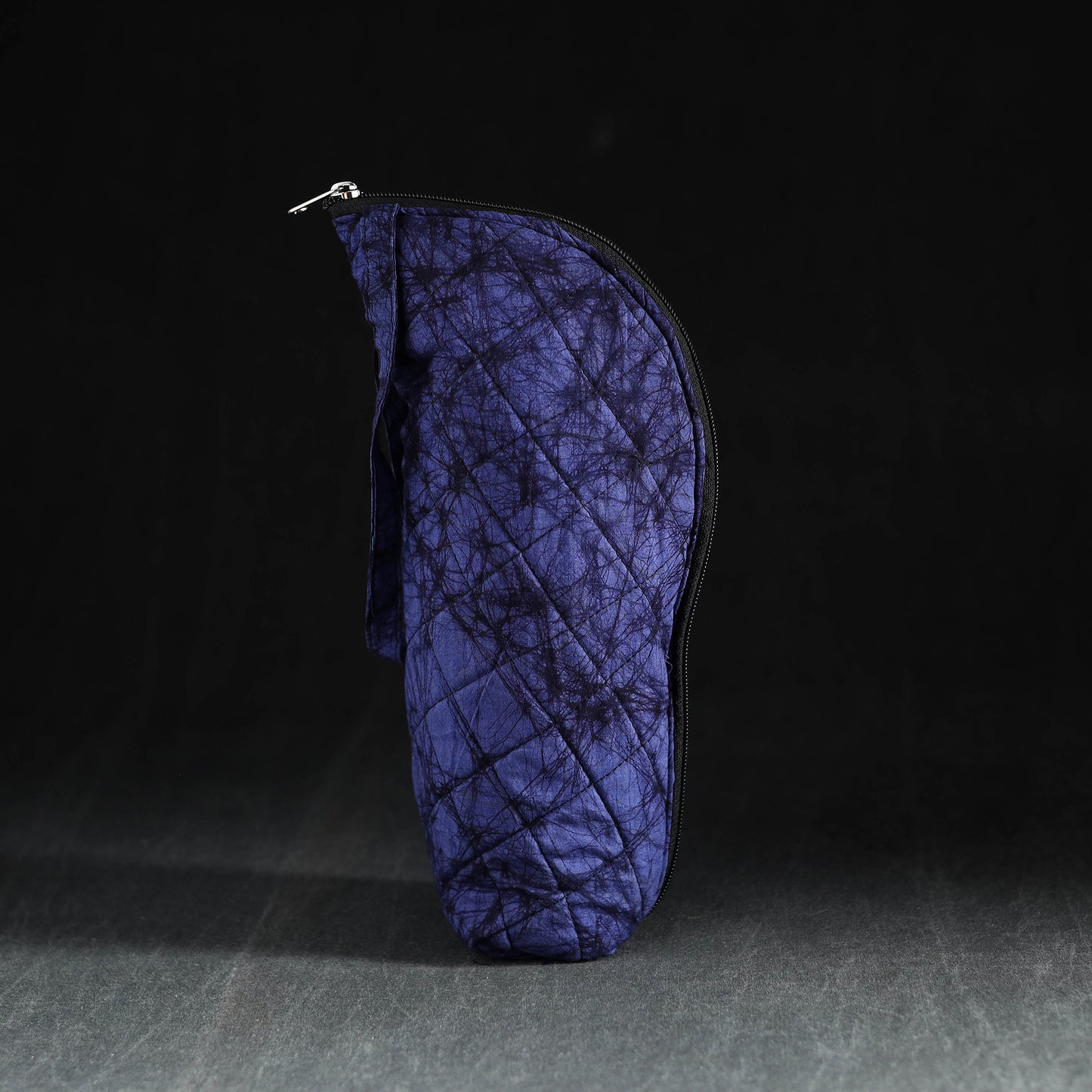 Blue Handmade Cotton 1L Water Bottle Cover