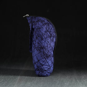 Blue Handmade Cotton 1L Water Bottle Cover