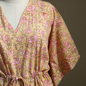 Sanganeri Block Print Cotton Kaftan (Short)