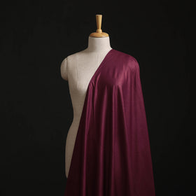 Purple - Vidarbha Tussar Silk Handwoven Plain Fabric 10