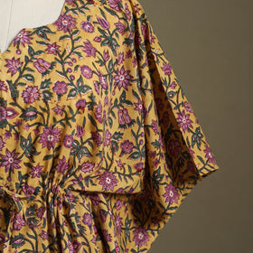 Sanganeri Block Print Cotton Kaftan (Short) 