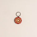 Handpainted Mandala Art Wooden Keychain 67