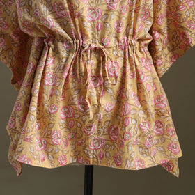 Sanganeri Block Print Cotton Kaftan (Short)