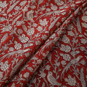 Bagru Hand Block Prints Pure Handloom Chanderi Silk Fabric 14