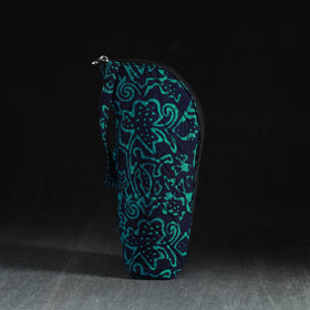 Green Handmade Cotton 1L Water Bottle Cover