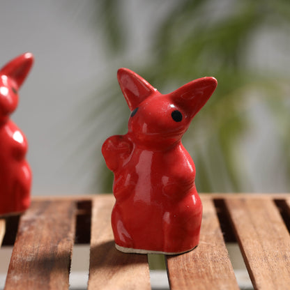 Bunny - Handcrafted Ceramic Toys (Set of 2)
