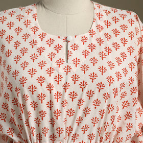 Sanganeri Block Print Cotton Kaftan (Short)