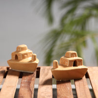 Boat - Handcrafted Ceramic Toys (Set of 2)