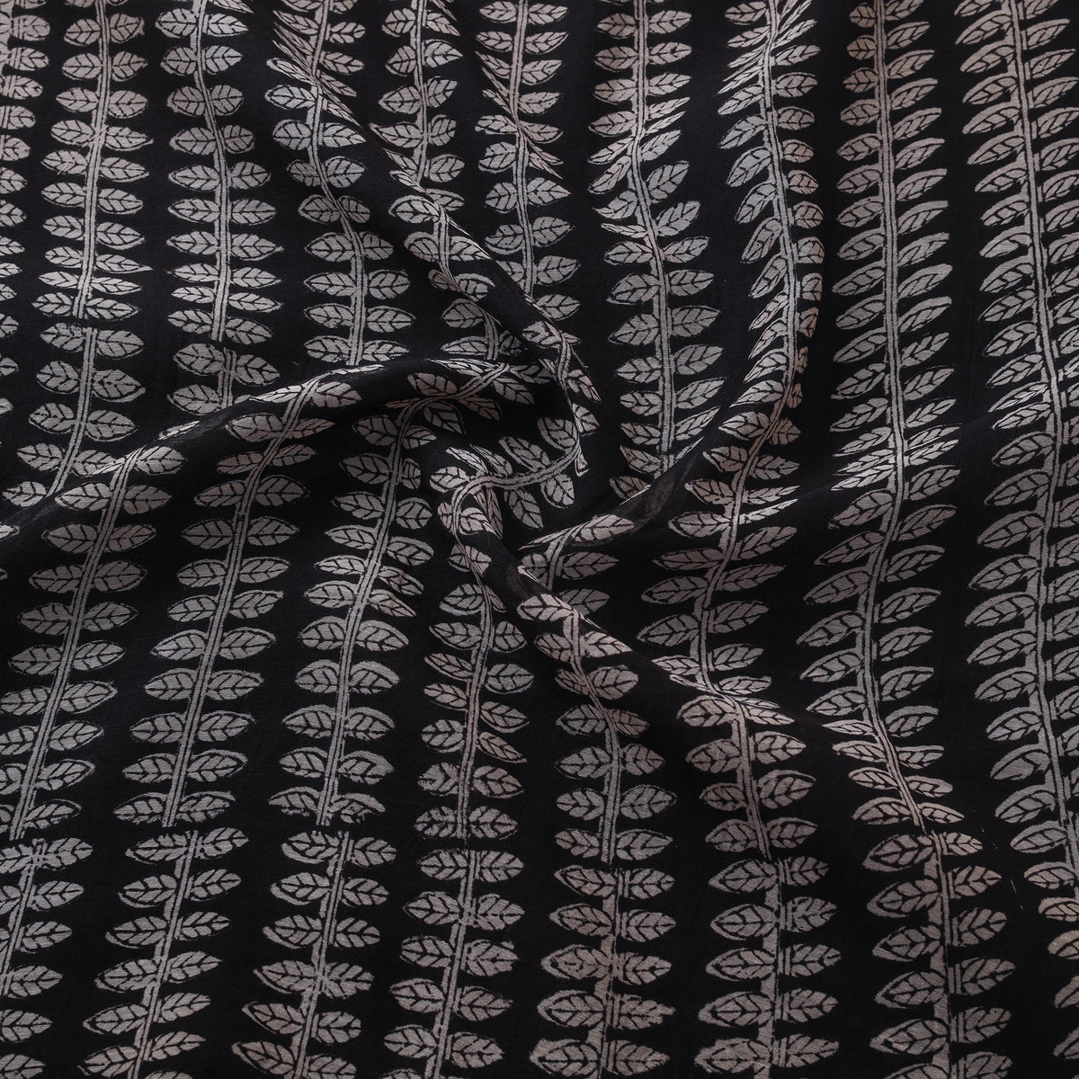 Bagru Hand Block Prints Pure Handloom Chanderi Silk Fabric 15